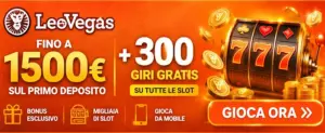 bonus primo deposito leovegas
